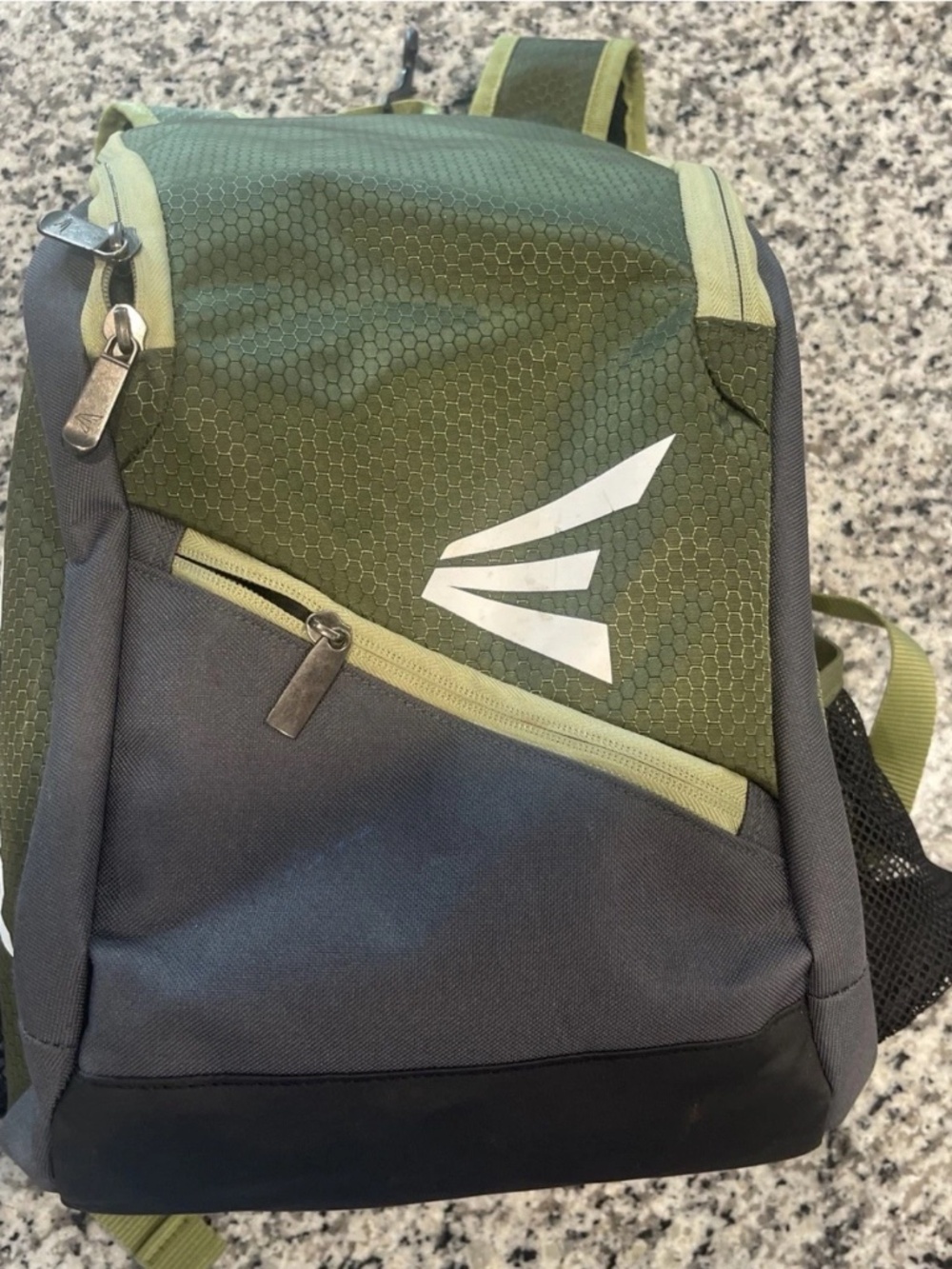 Easton Baseball Backpack Youth OS Green/Gray Bag